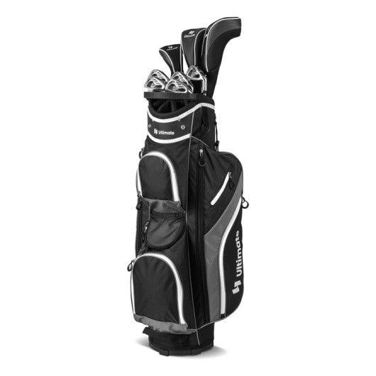 Golf Cart Bag with 14 Way Top Dividers-Gray at Set Shop and Smile