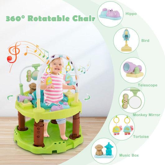 3-in-1 Baby Activity Center with 3-position for 0-24 Months-Green at Set Shop and Smile