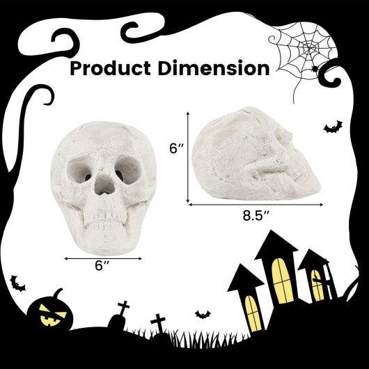Halloween Fire Pit Skull Halloween Decoration-Beige at Set Shop and Smile