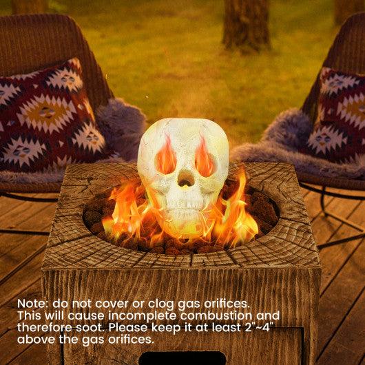 Halloween Fire Pit Skull Halloween Decoration-Beige at Set Shop and Smile