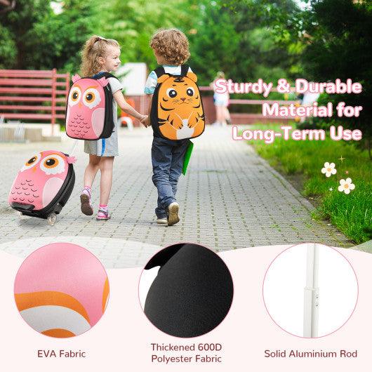 Lightweight and Portable Rolling Suitcase for Children-Pink at Set Shop and Smile
