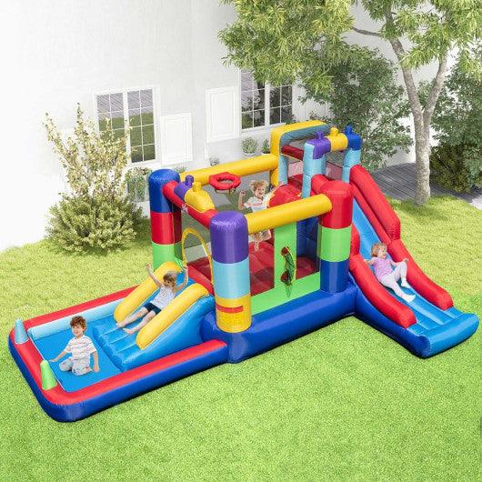 Inflatable Bounce House with 680W Blower and Ball Pit at Set Shop and Smile