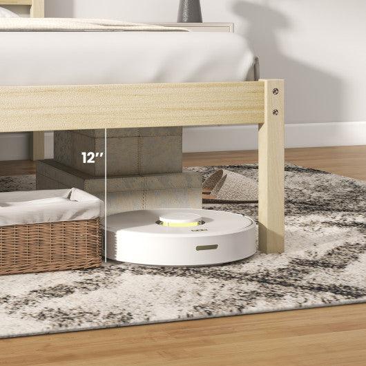 Twin/Full/Queen Size Wooden Bed Frame with Headboard and Slat Support-Full Size at Set Shop and Smile