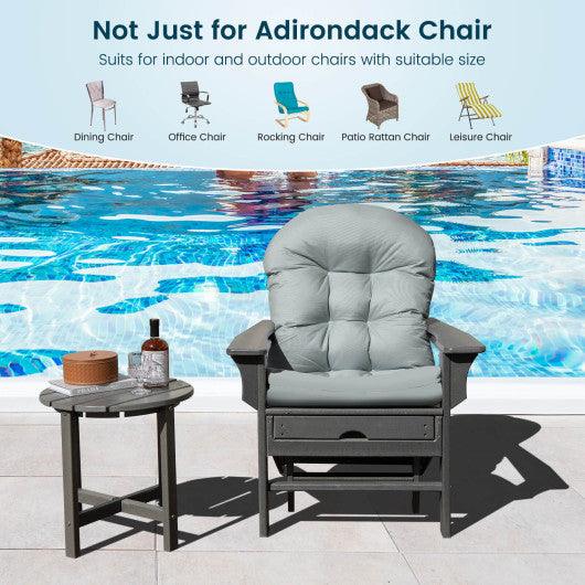 Patio Adirondack Chair Cushion with Fixing Straps and Seat Pad-Gray at Set Shop and Smile