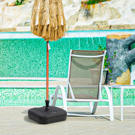 Fillable Patio Umbrella Base with Handle Fit 1.5 Inch Umbrella Poles-Black at Set Shop and Smile