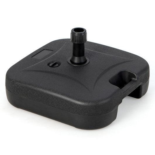 Fillable Patio Umbrella Base with Handle Fit 1.5 Inch Umbrella Poles-Black at Set Shop and Smile