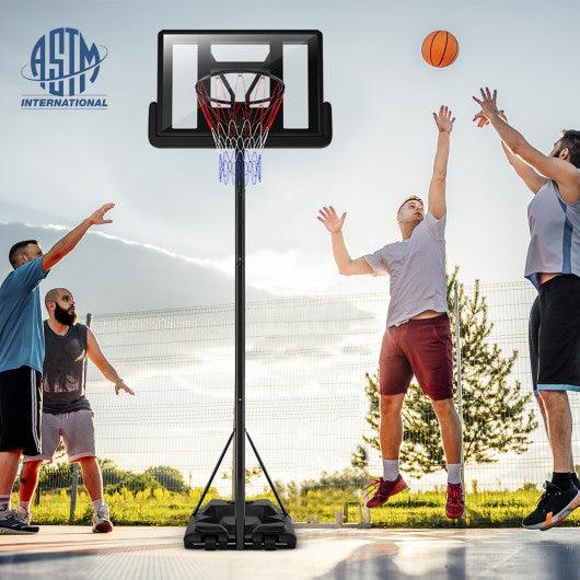 Height Adjustable Portable Shatterproof Backboard Basketball Hoop with 2 Nets at Set Shop and Smile