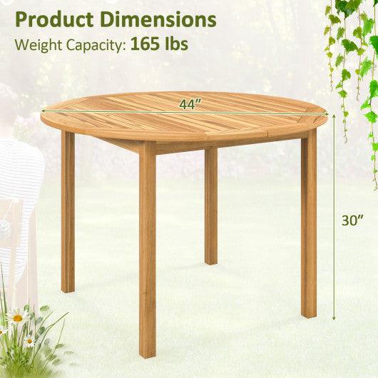 4-Person Large Round Outdoor Dining Table at Set Shop and Smile