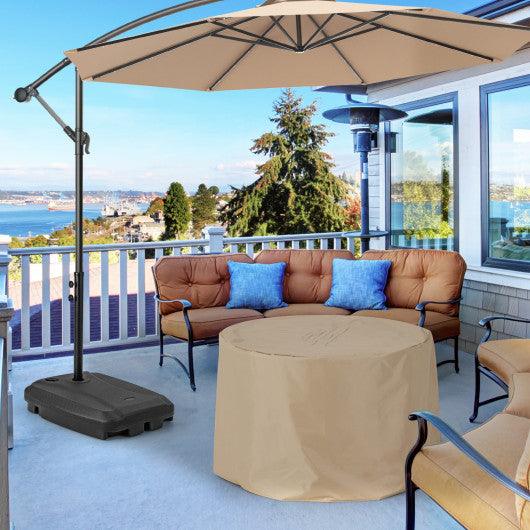 Fillable Universal Offset Umbrella Base with Cross Base and Wheels-Black at Set Shop and Smile