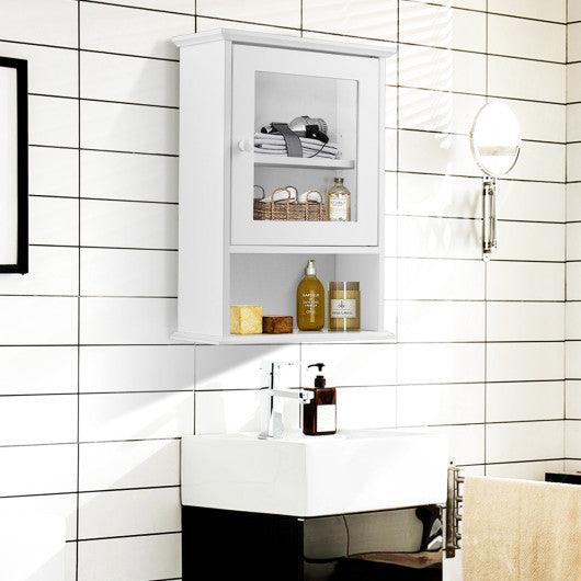 Bathroom Wall Mounted Adjustable Hanging Storage Medicine Cabinet at Set Shop and Smile