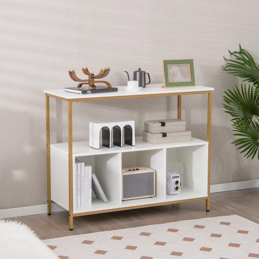 Modern Kitchen Buffet Sideboard with 3 Compartments-White at Set Shop and Smile