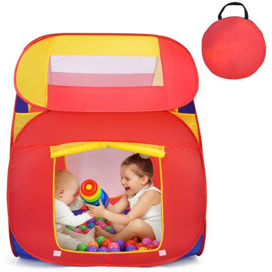 Portable Kid Play House Toy Tent with 100 Balls at Set Shop and Smile