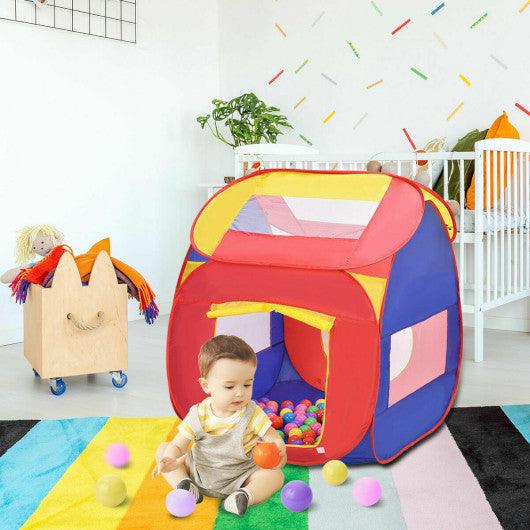Portable Kid Play House Toy Tent with 100 Balls at Set Shop and Smile