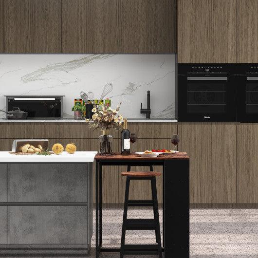 3 Pieces Bar Table Set with Storage at Set Shop and Smile