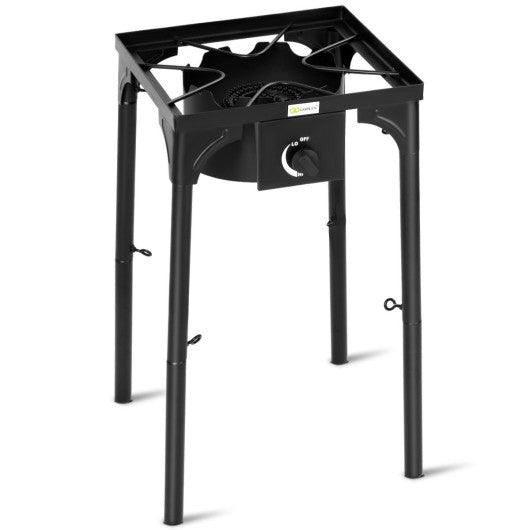 100 000-BTU Portable Propane Outdoor Camp Stove with Adjustable Legs at Set Shop and Smile
