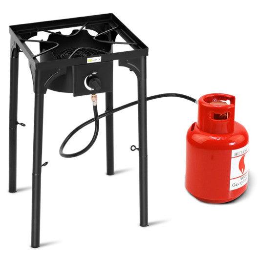 100 000-BTU Portable Propane Outdoor Camp Stove with Adjustable Legs at Set Shop and Smile