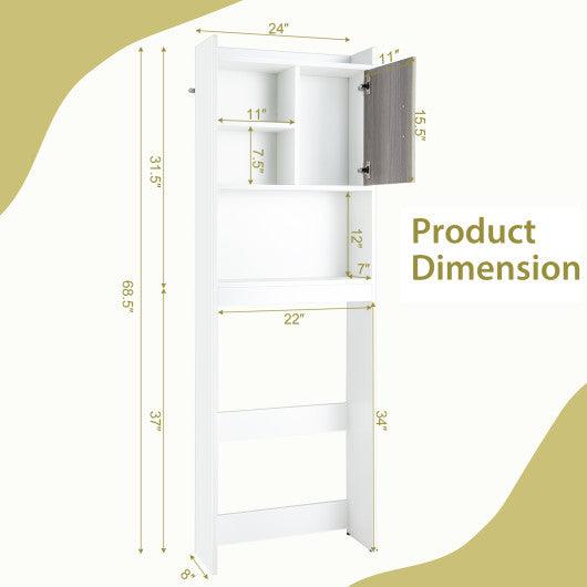 4-Tier Space-saving Toilet Sorage Cabinet with Open Shelves at Set Shop and Smile