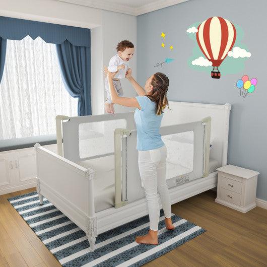 Bed Rail Guard for Toddlers Kid with Adjustable Height and Safety Lock-59 inch at Set Shop and Smile