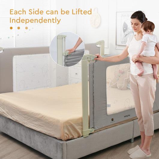 Bed Rail Guard for Toddlers Kid with Adjustable Height and Safety Lock-59 inch at Set Shop and Smile