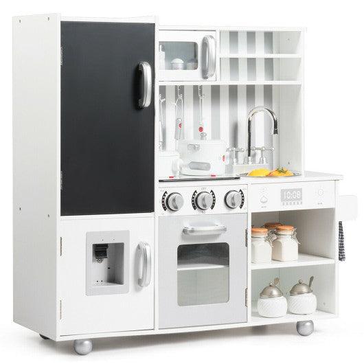 Wooden Pretend Play Kitchen Sets with Simulated Sound at Set Shop and Smile