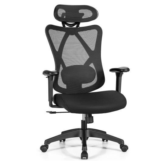 High Back Mesh Executive Chair with Adjustable Lumbar Support at Set Shop and Smile