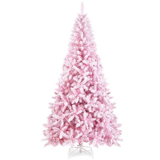 7.5 Feet Flocked Christmas Tree at Set Shop and Smile