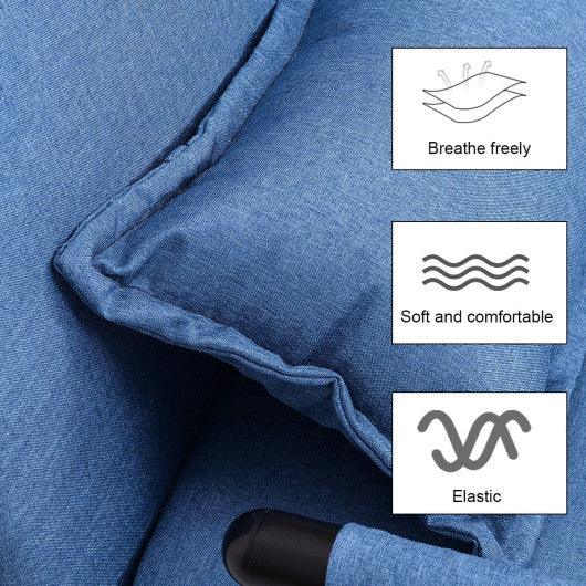 Convertible Folding Leisure Recliner Sofa Bed-Blue at Set Shop and Smile