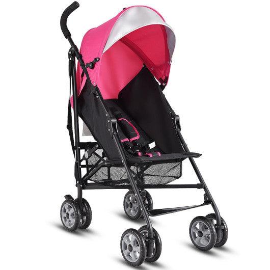 Folding Lightweight Baby Toddler Umbrella Travel Stroller-Pink at Set Shop and Smile