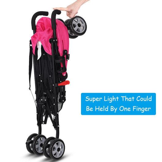 Folding Lightweight Baby Toddler Umbrella Travel Stroller-Pink at Set Shop and Smile