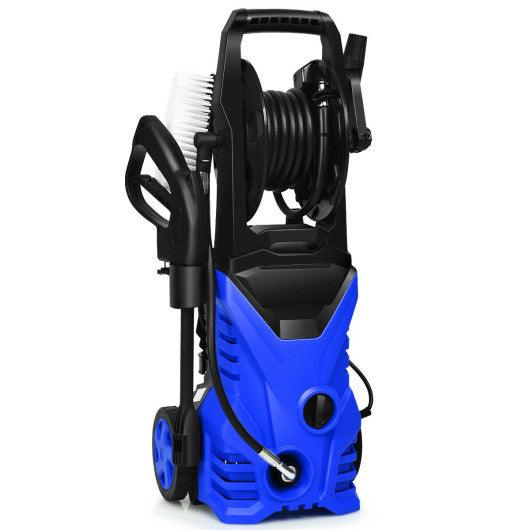 1800W 2030PSI Electric Pressure Washer Cleaner with Hose Reel-Blue at Set Shop and Smile