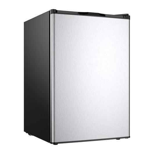 3 Cubic Feet Compact Upright Freezer with Stainless Steel Door at Set Shop and Smile