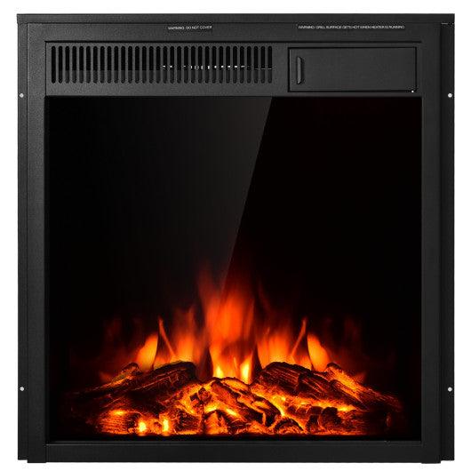 22.5 Inch Electric Fireplace Insert Freestanding and Recessed Heater at Set Shop and Smile