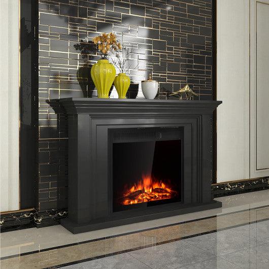 22.5 Inch Electric Fireplace Insert Freestanding and Recessed Heater at Set Shop and Smile