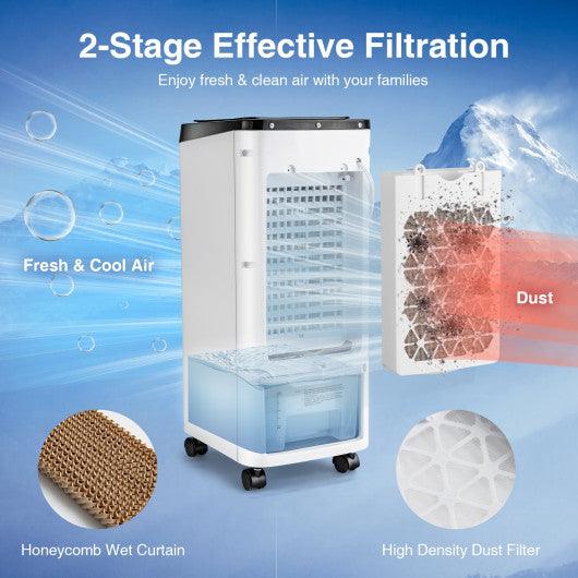 3-in-1 Evaporative Air Cooler with 4 Modes-White at Set Shop and Smile