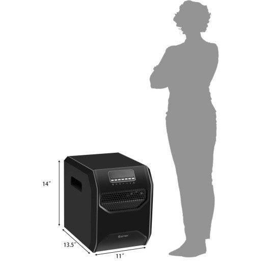 12 H Timer LED Remote Control Portable Electric Space Heater at Set Shop and Smile