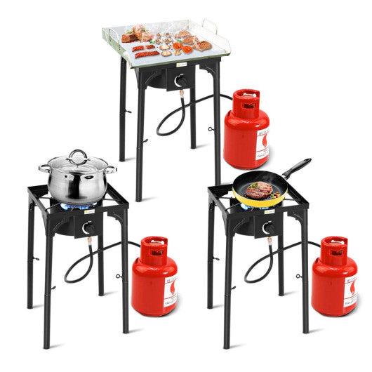 100 000-BTU Portable Propane Outdoor Camp Stove with Adjustable Legs at Set Shop and Smile