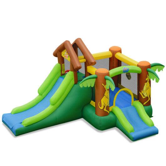 Kids Inflatable Jungle Bounce House Castle including Bag Without Blower at Set Shop and Smile