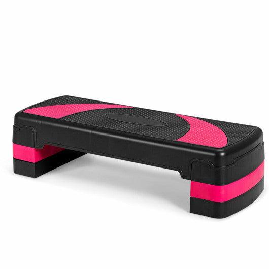 31 Inch Adjustable Exercise Aerobic Stepper with Non-Slip Pads at Set Shop and Smile