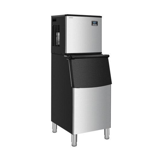 353LBS/24H Split Commercial Ice Maker with 198 LBS Storage Bin at Set Shop and Smile