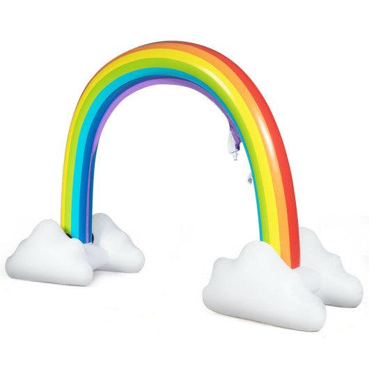 Inflatable Rainbow Sprinkler Backyard Games Outside Water Toy Yard at Set Shop and Smile