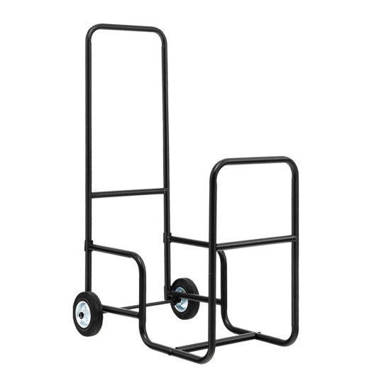 Firewood Log Cart Carrier with Anti-Slip and Wear-Resistant Wheels at Set Shop and Smile