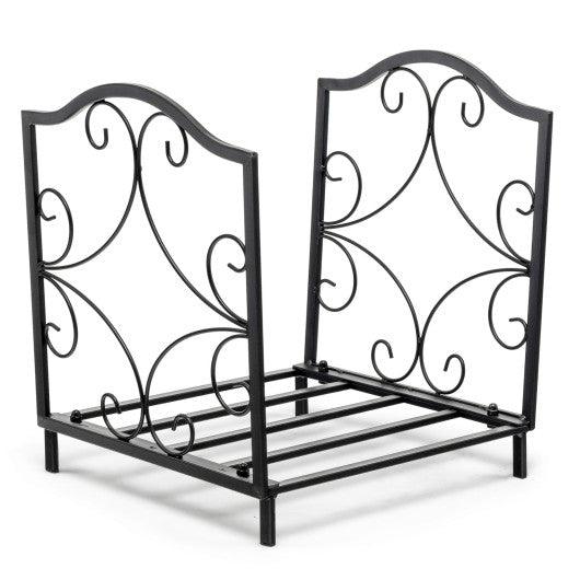 Heavy-Duty Steel Firewood Log Rack at Set Shop and Smile