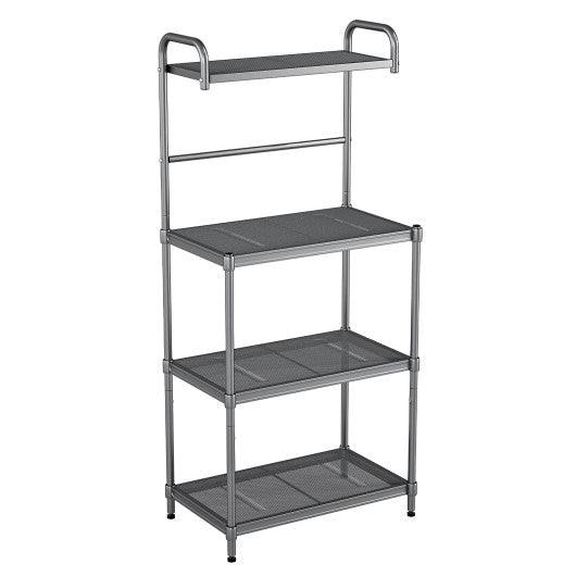 4-Tier Baker’s Rack Stand Shelves Kitchen Storage Rack Organizer at Set Shop and Smile