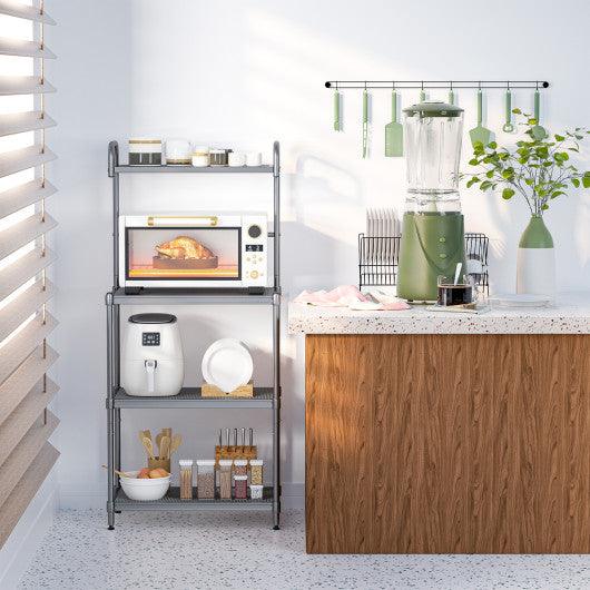 4-Tier Baker’s Rack Stand Shelves Kitchen Storage Rack Organizer at Set Shop and Smile
