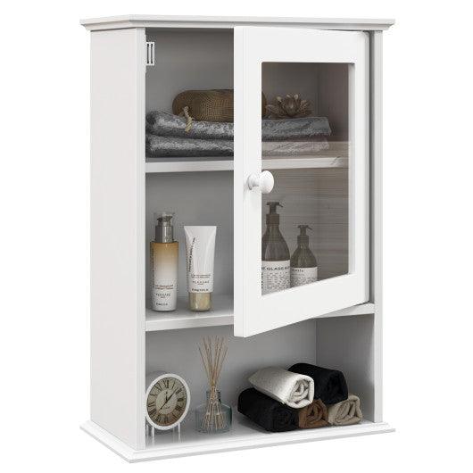 Bathroom Wall Mounted Adjustable Hanging Storage Medicine Cabinet at Set Shop and Smile