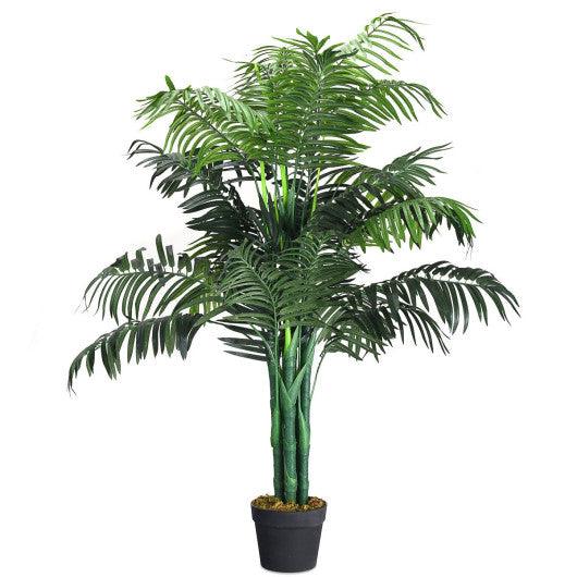 3.5 Feet Artificial Areca Palm Decorative Silk Tree with Basket at Set Shop and Smile