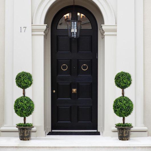 36 Inch Artificial Double Ball Tree Indoor and Outdoor UV Protection at Set Shop and Smile