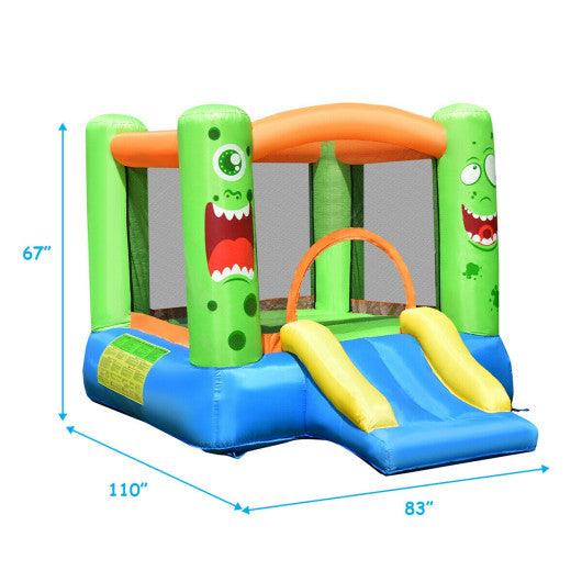 Inflatable Bounce House Jumper Castle Kid's Playhouse without Blower at Set Shop and Smile