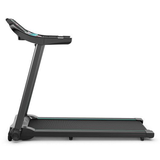 2.25HP Electric Running Machine Treadmill with Speaker and APP Control-Blue at Set Shop and Smile