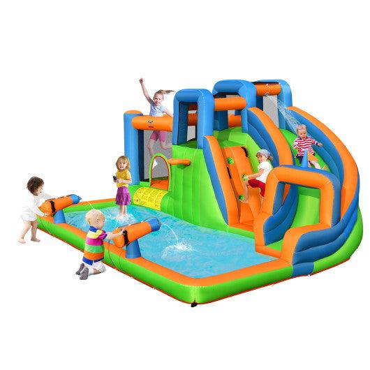 Inflatable Water Slide with Dual Climbing Walls and Blower Excluded at Set Shop and Smile